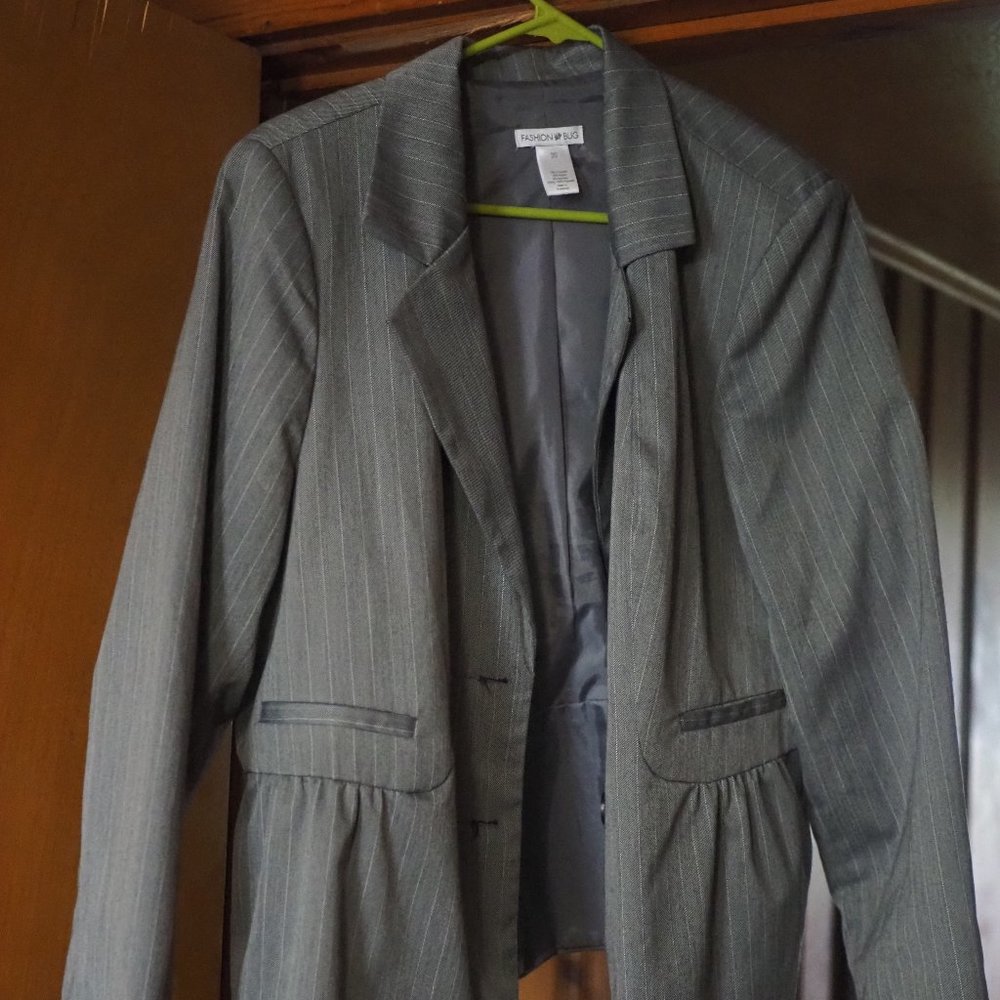Gray Stripped Suit